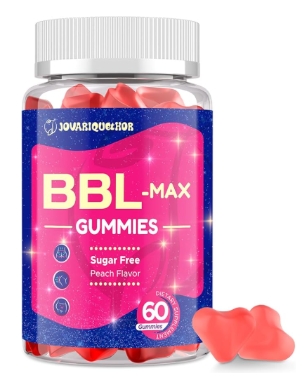 BBL MAX - con multivitaminas y extractos de hierbas, sabor a melocotón, 60 unidades