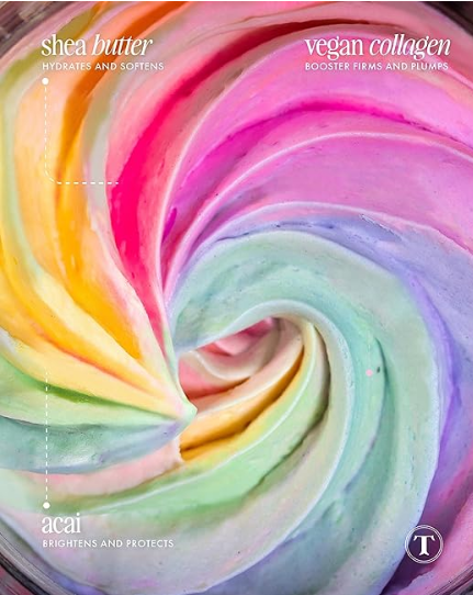 Unicorn CBD - exfoliante corporal batido de textura suave y cremosa