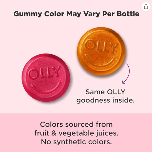 OLLY Undeniable Beauty - Gomitas de belleza para el cabello, piel, uñas