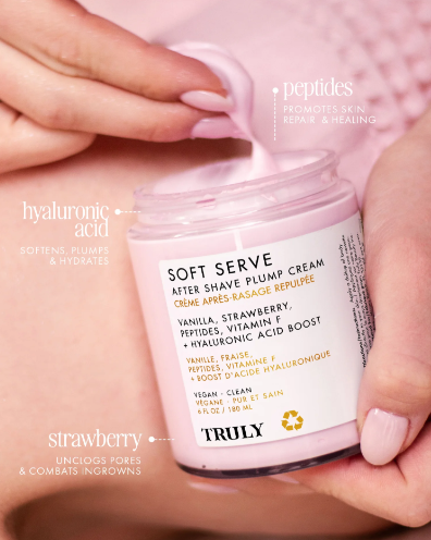 Crema reafirmante para después del afeitado de sabor suave