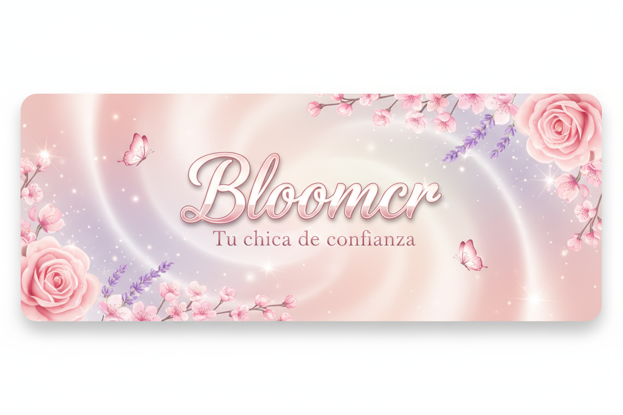 Bloomcr glossy banner